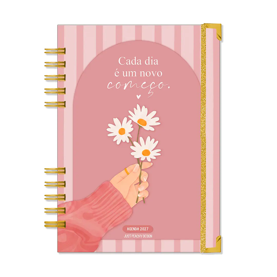 Agenda Anual Diária 2027 ✨ Pré-Venda | Inclui Kit Oferta Exclusivo 🍑 1