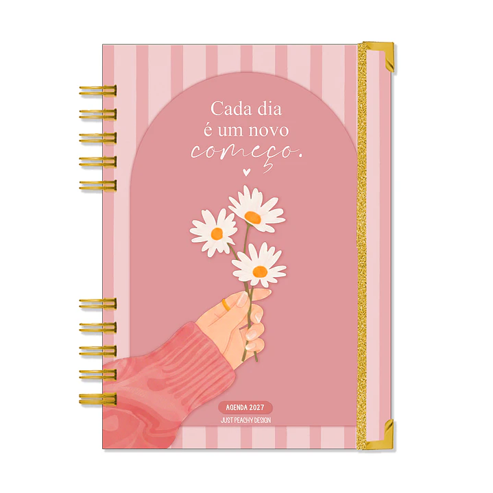 Agenda Anual Diária 2027 ✨ Pré-Venda | Inclui Kit Oferta Exclusivo 🍑 1