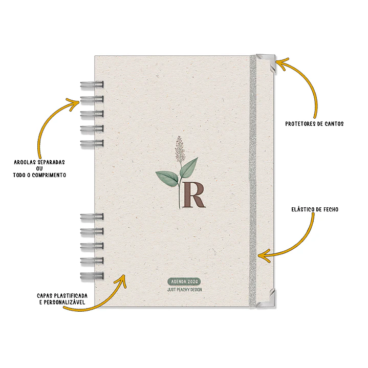 Agenda Diária 16 Meses ✨ Pré-Venda | Inclui Kit Oferta Exclusivo 🍑 4