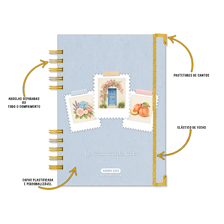 Agenda Profissional Diária 2027 ✨ Pré-Venda | Inclui Kit Oferta Exclusivo 🍑 4