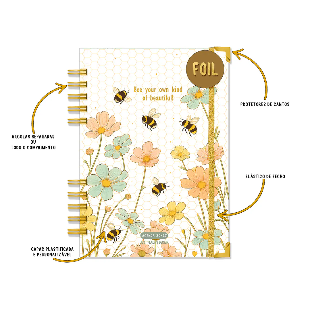 Agenda Profissional Diária 16 Meses ✨ Pré-Venda | Inclui Kit Oferta Exclusivo 🍑 4