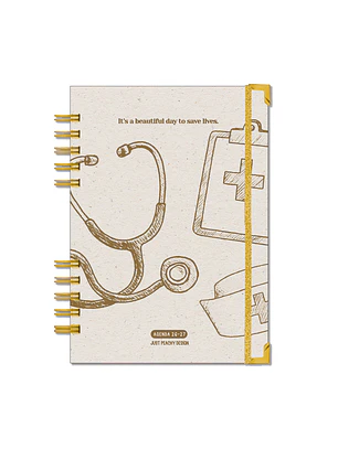 Agenda Enfermeira 2026-2027 ✨ Pré-Venda | Inclui Kit Oferta Exclusivo 🍑
