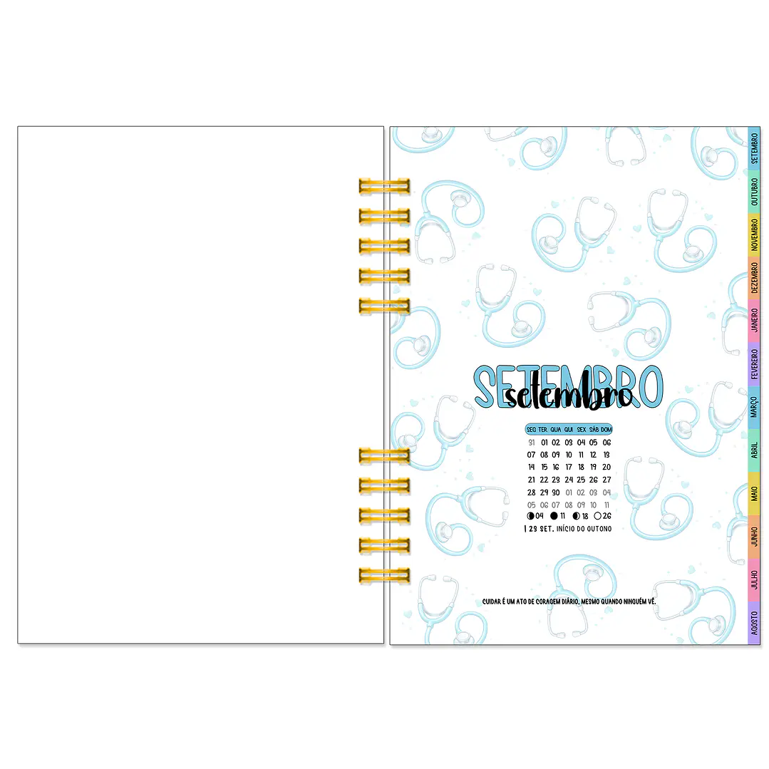 Agenda Enfermeira 2026-2027 ✨ Pré-Venda | Inclui Kit Oferta Exclusivo 🍑 11