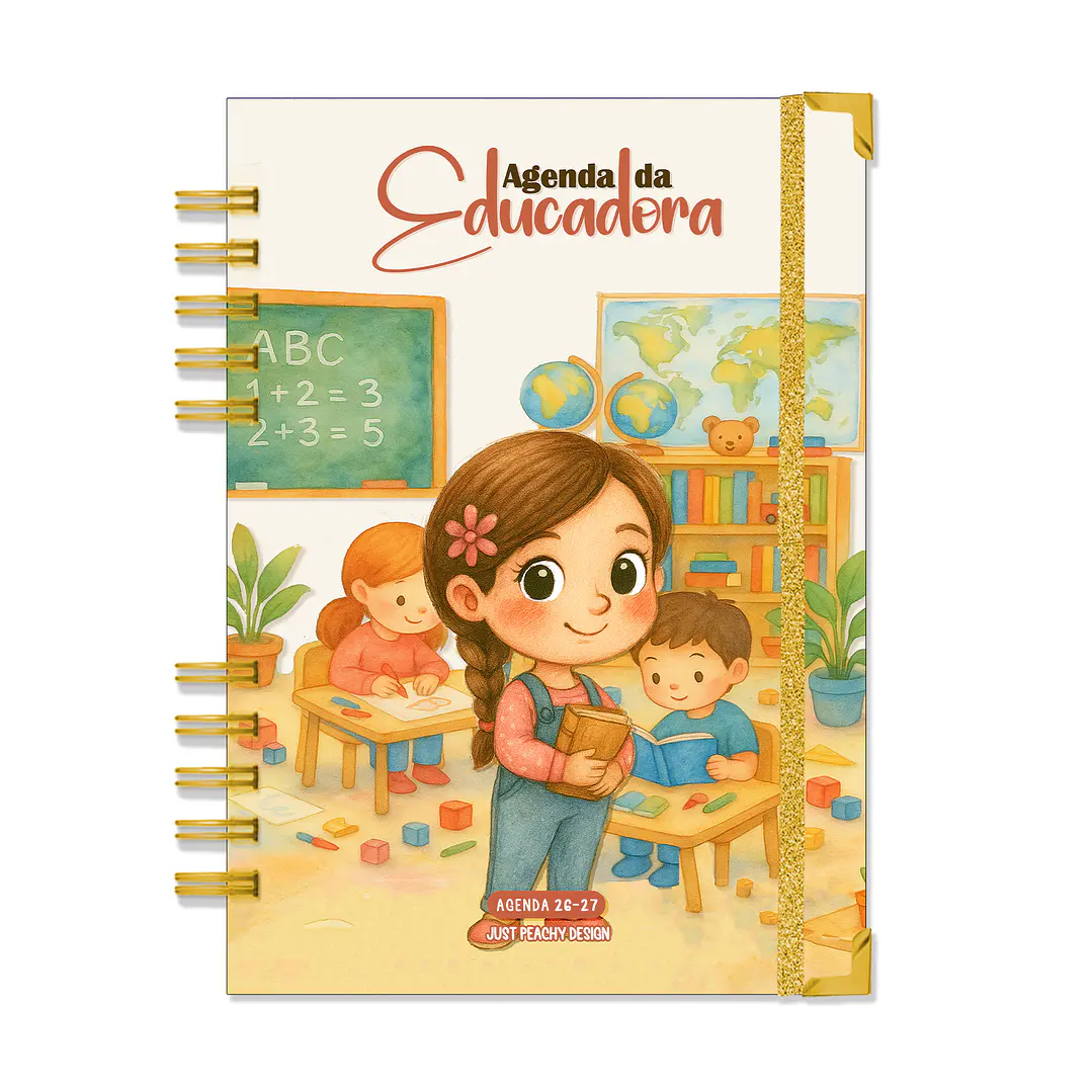 Agenda Educadora 2026-2027 ✨ Pré-Venda | Inclui Kit Oferta Exclusivo 🍑 1