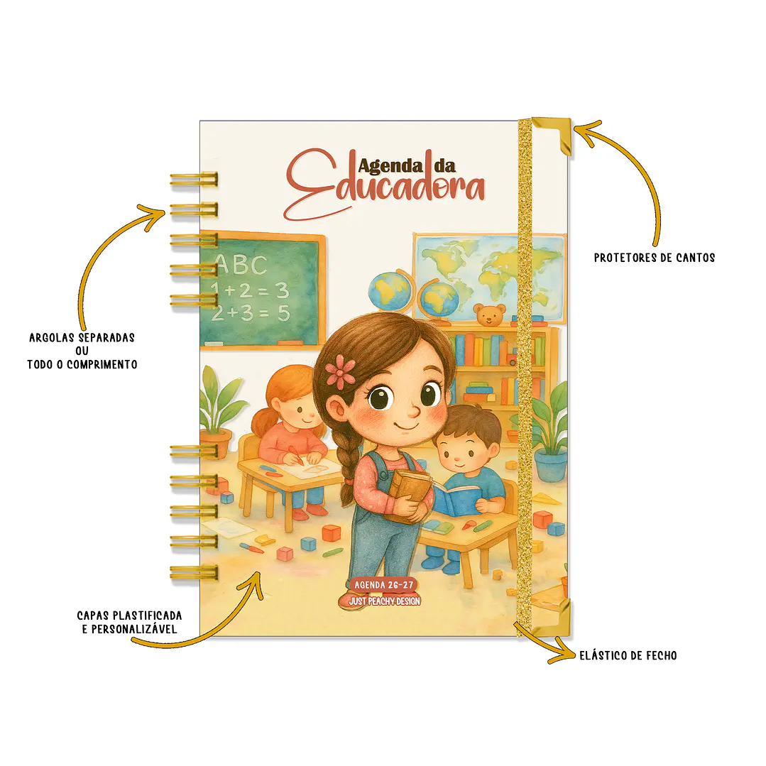 Agenda Educadora 2026-2027 ✨ Pré-Venda | Inclui Kit Oferta Exclusivo 🍑 4