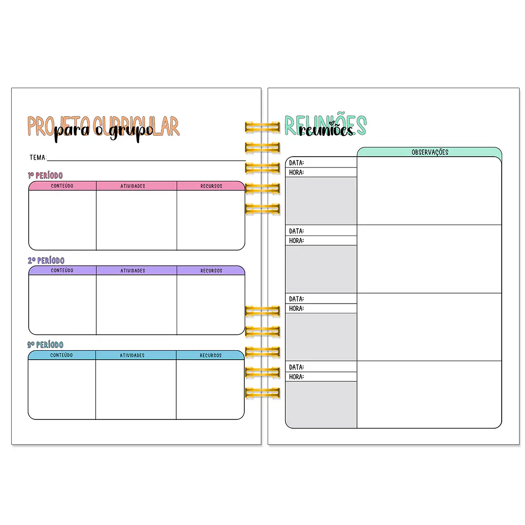 Agenda Educadora 2026-2027 ✨ Pré-Venda | Inclui Kit Oferta Exclusivo 🍑 15