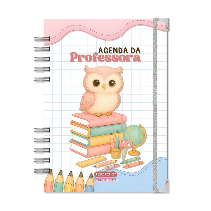 Agenda Professora 1ºCiclo 2026-2027 ✨ Pré-Venda | Inclui Kit Oferta Exclusivo 🍑 1