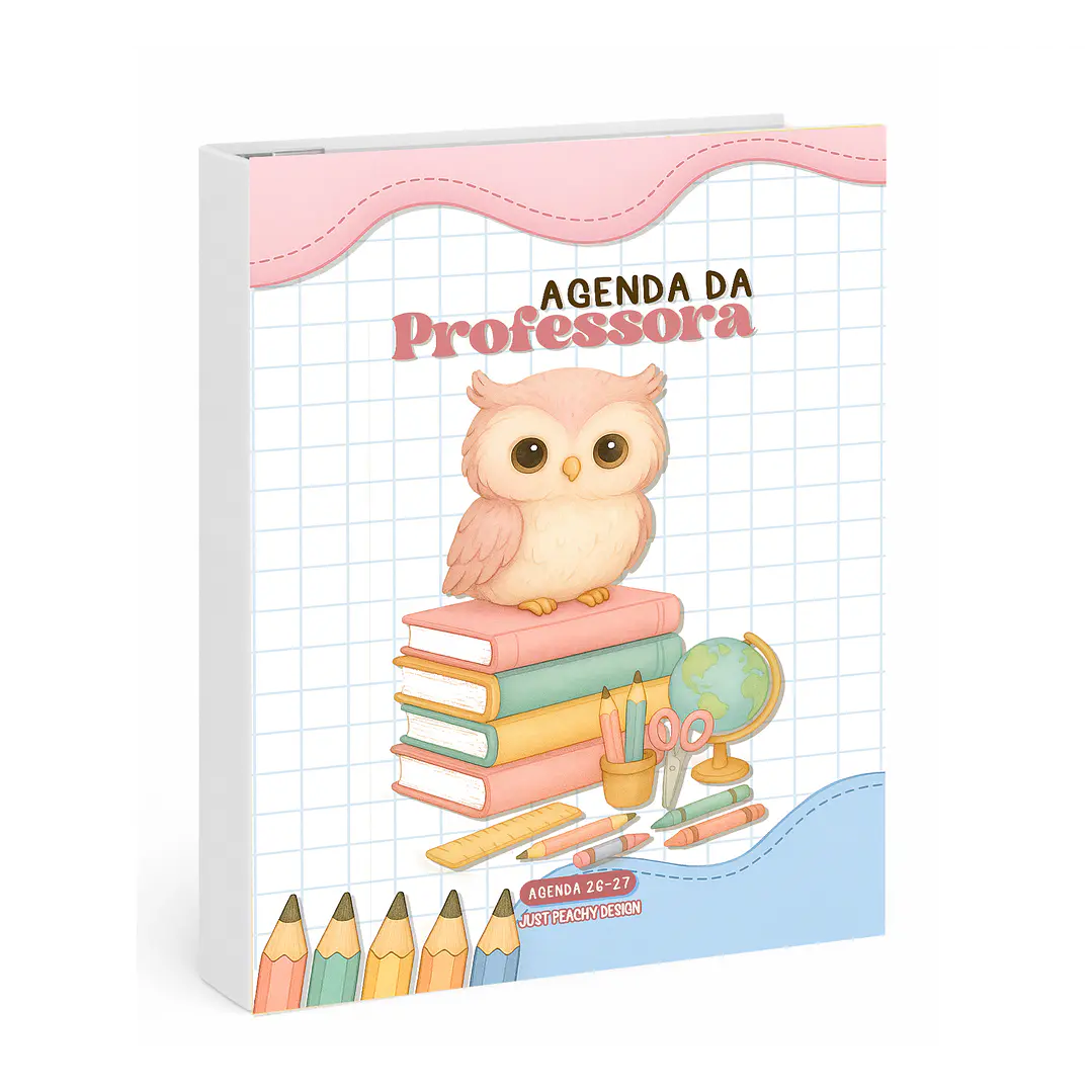 Agenda Professora 1ºCiclo 2026-2027 ✨ Pré-Venda | Inclui Kit Oferta Exclusivo 🍑 3