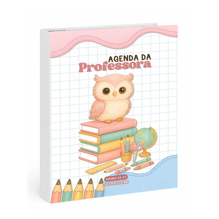 Agenda Professora 1ºCiclo 2026-2027 ✨ Pré-Venda | Inclui Kit Oferta Exclusivo 🍑 3