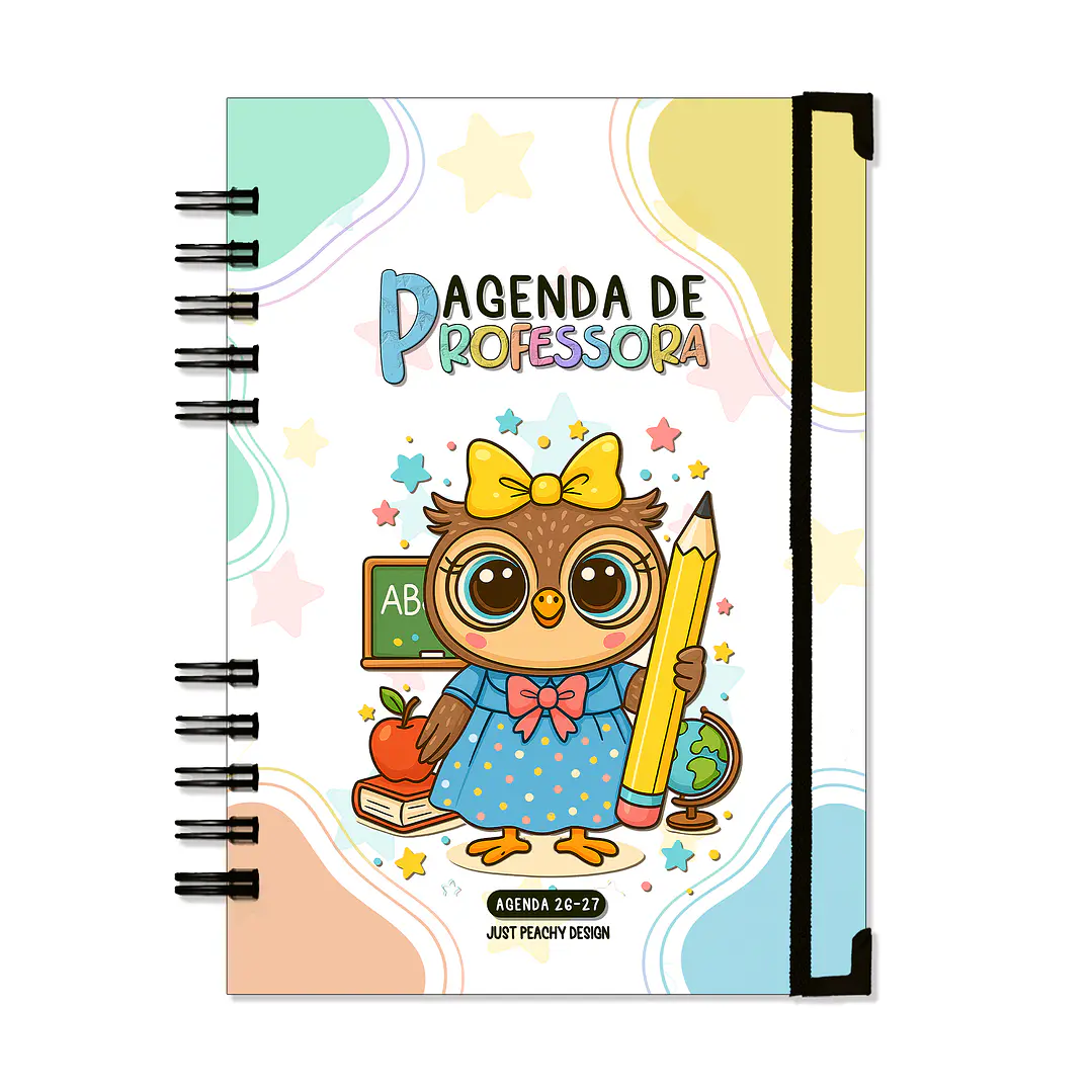 Agenda Professora 2026-2027 ✨ Pré-Venda | Inclui Kit Oferta Exclusivo 🍑 1