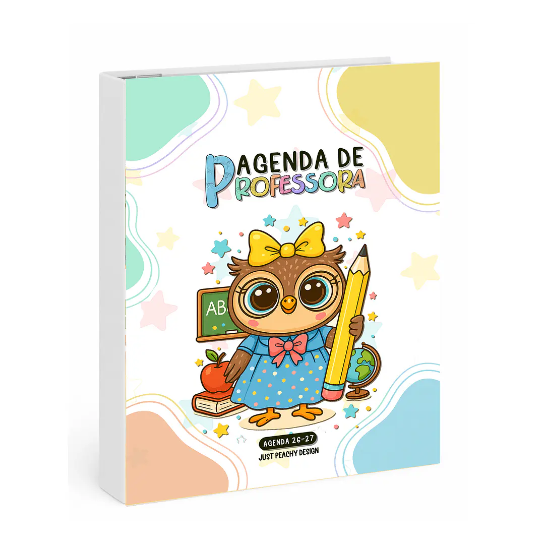 Agenda Professora 2026-2027 ✨ Pré-Venda | Inclui Kit Oferta Exclusivo 🍑 3