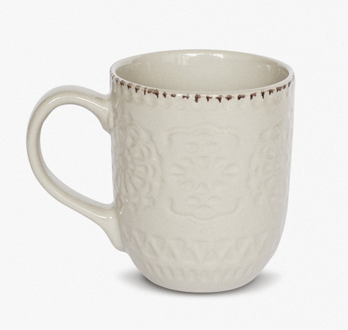 Taza Enlozada Lechera Carta A Paris Vintage