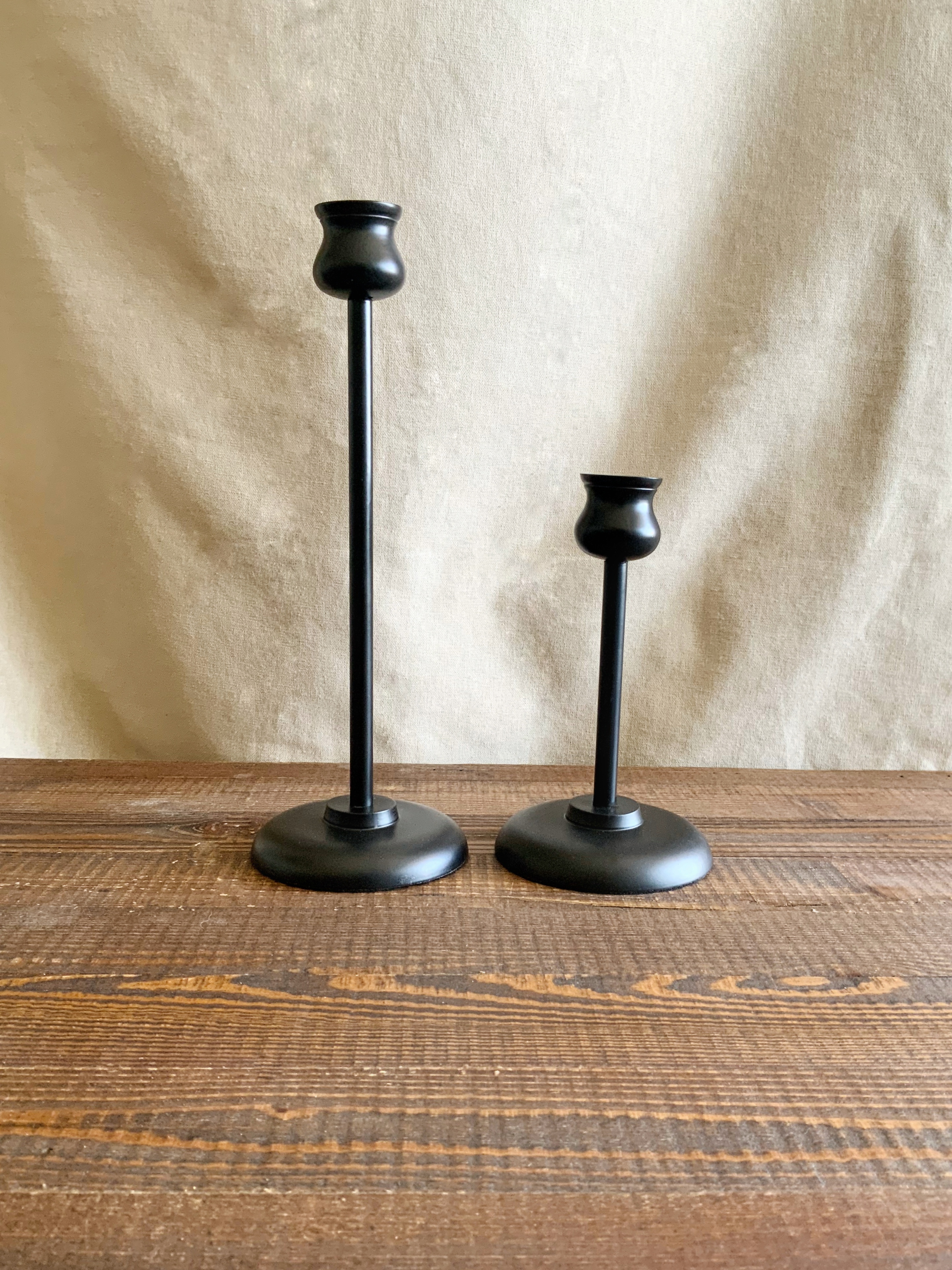 Candelabro Negro Metálico