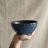 Bowl Azul Tallado Vintage