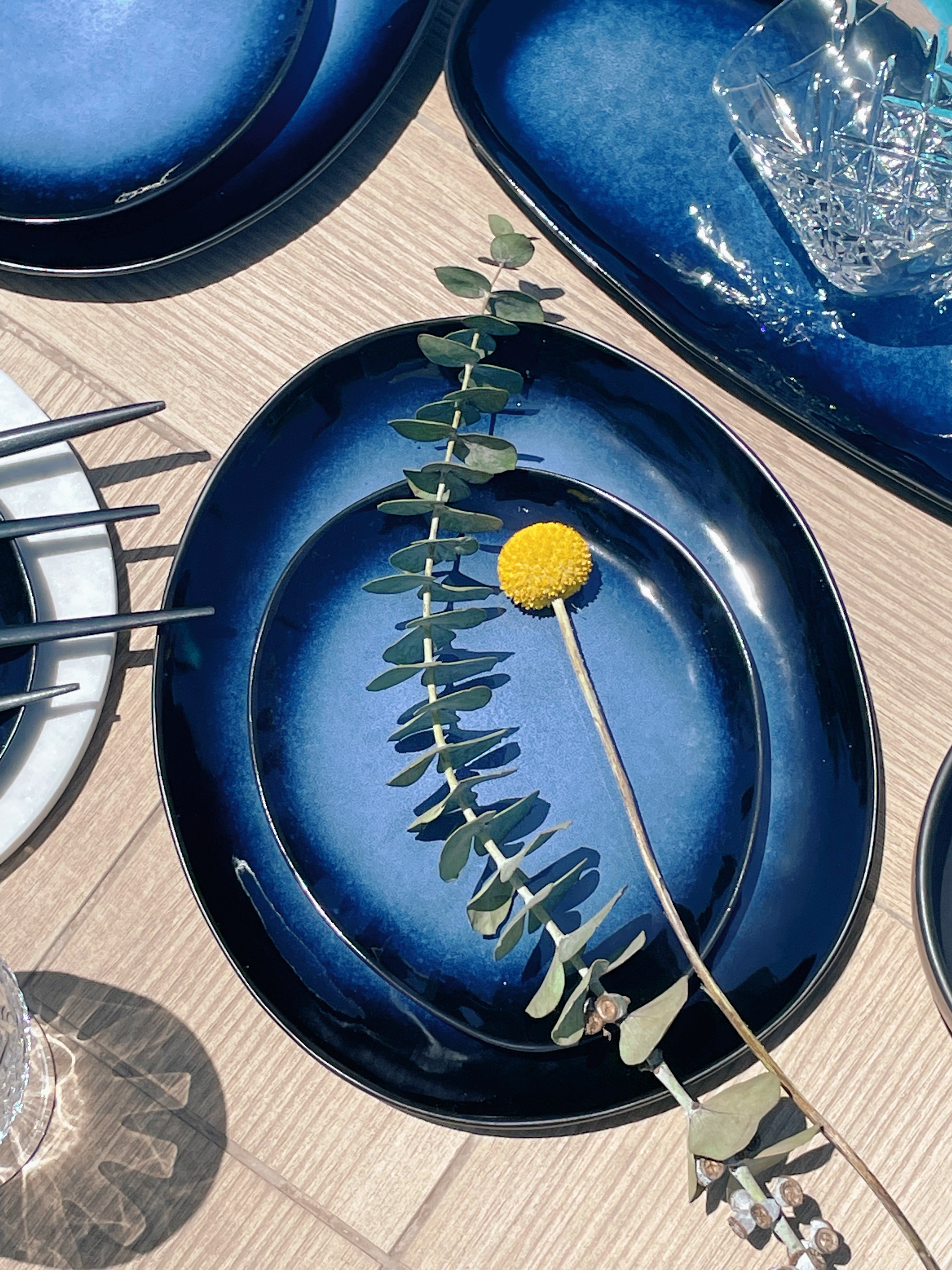 Set de Vajilla Azul Mar