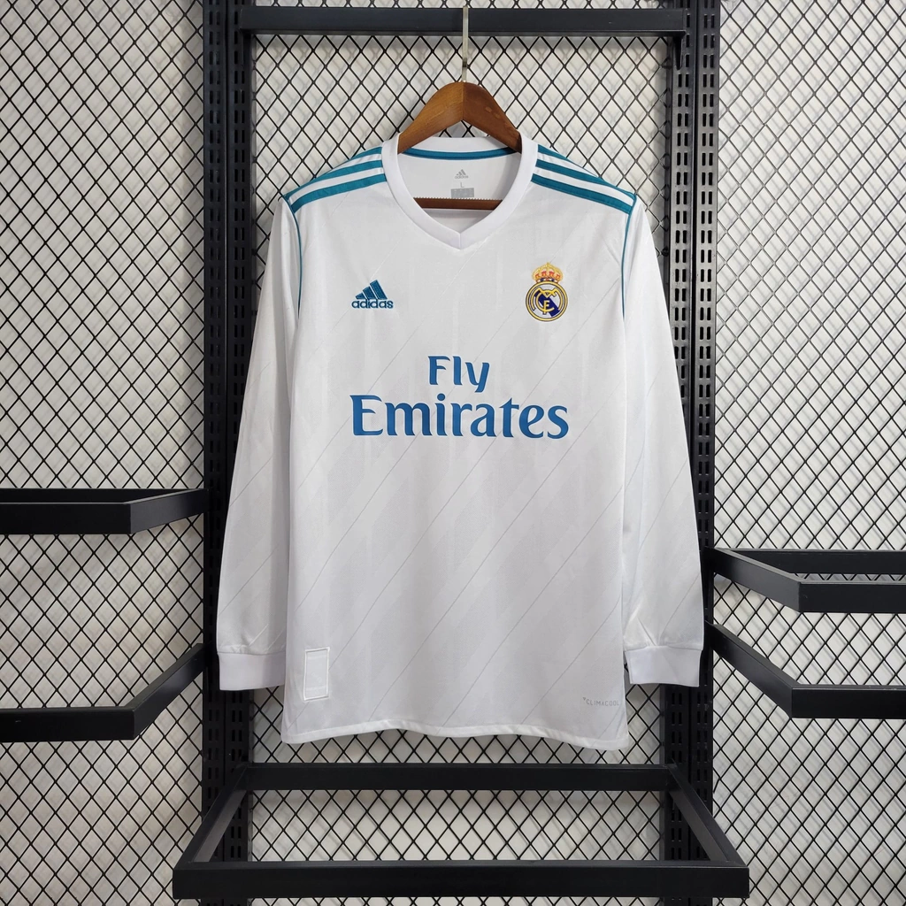 Camisola Retro Real Madrid C.F. Principal 2017/18 - Manga Comprida 1