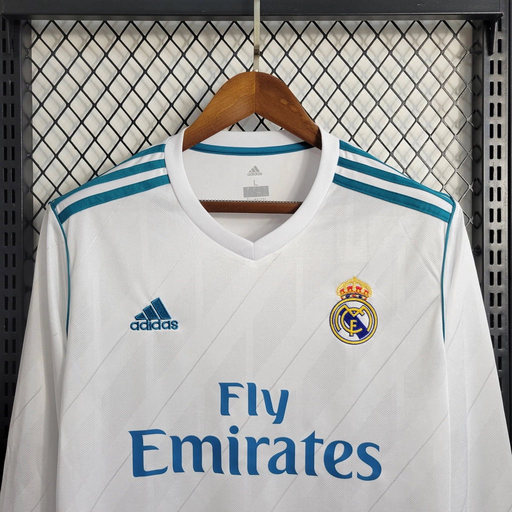 Camisola Retro Real Madrid C.F. Principal 2017/18 - Manga Comprida 2