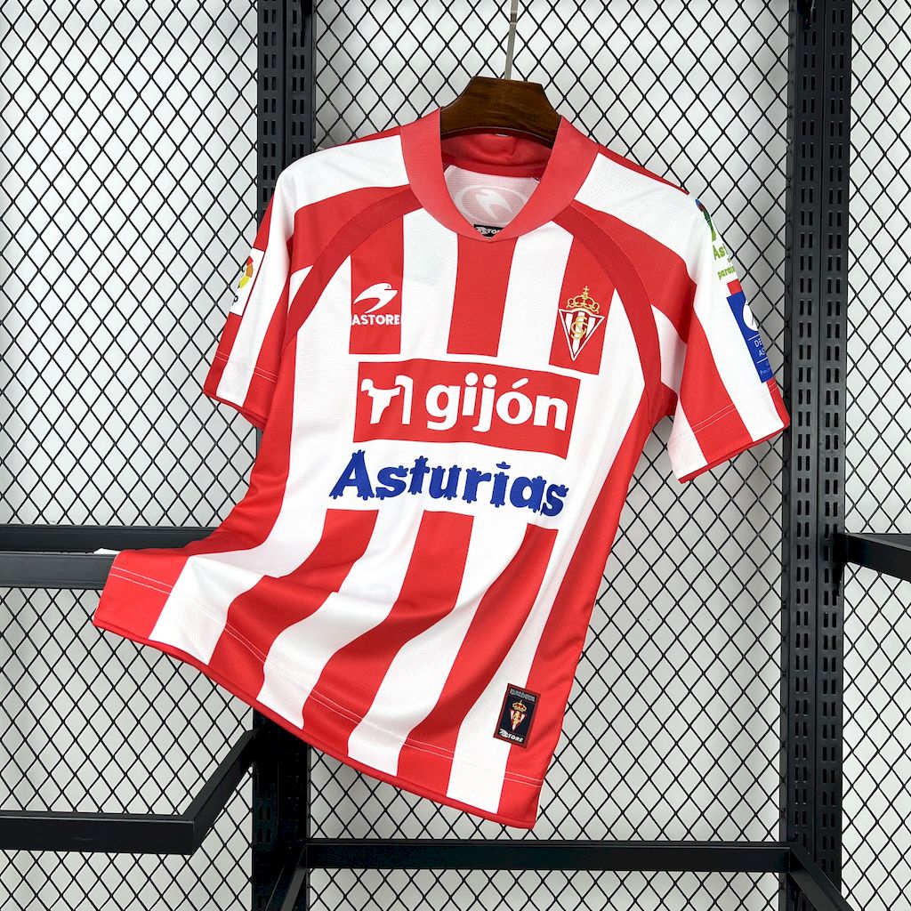 Camisola Retro Sporting de Gijón Principal 2008/09 1