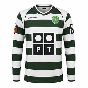 Camisola Retro Sporting C.P. Principal 2002/03 - Manga Comprida