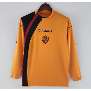 Camisola Retro A.S. Roma Principal 2005/06 - Manga Comprida