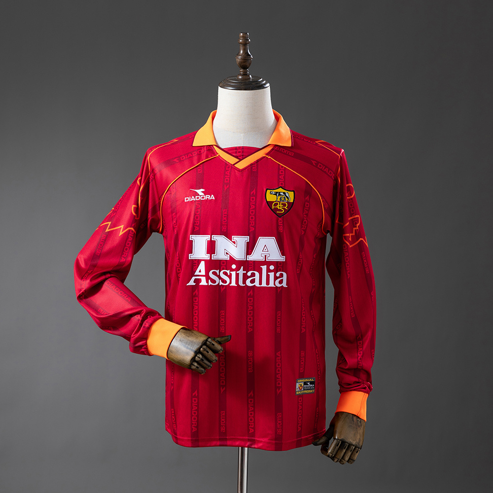 Camisola Retro A.S. Roma Principal 1999/00 - Manga Comprida 1