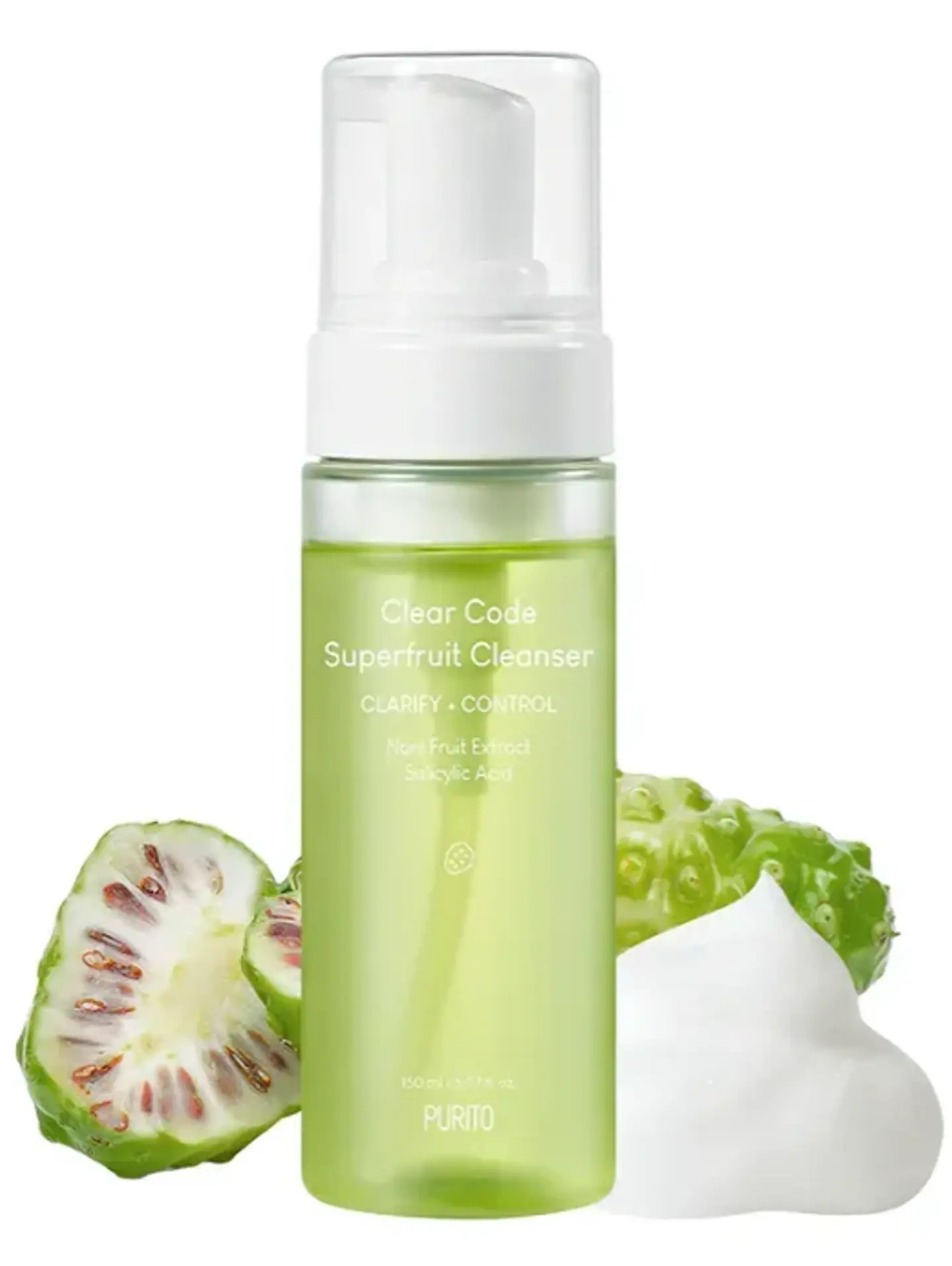 PURITO Clear Code Superfruit Jabón De Limpieza Facial 150ml 1