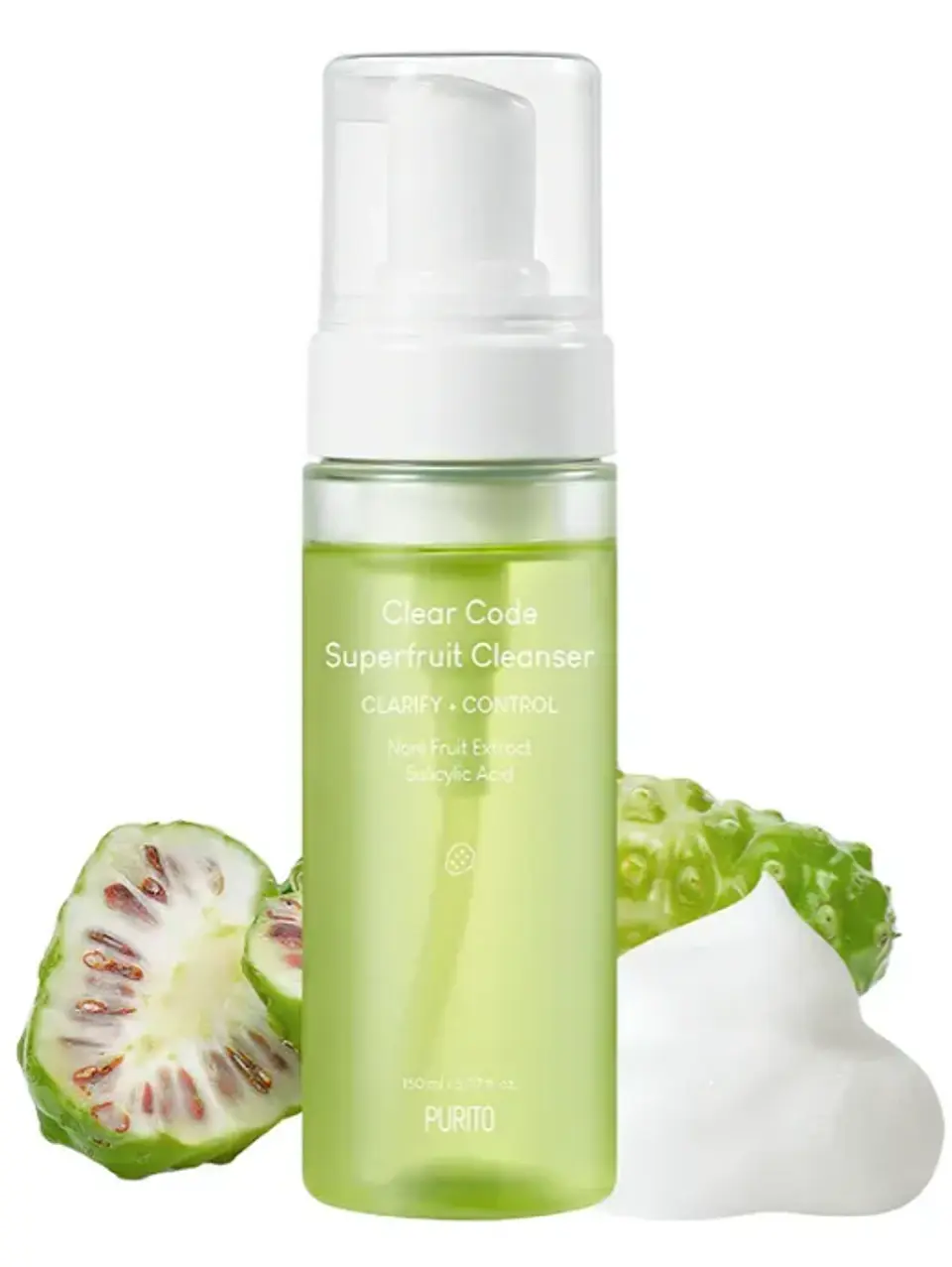 PURITO Clear Code Superfruit Jabón De Limpieza Facial 150ml 1