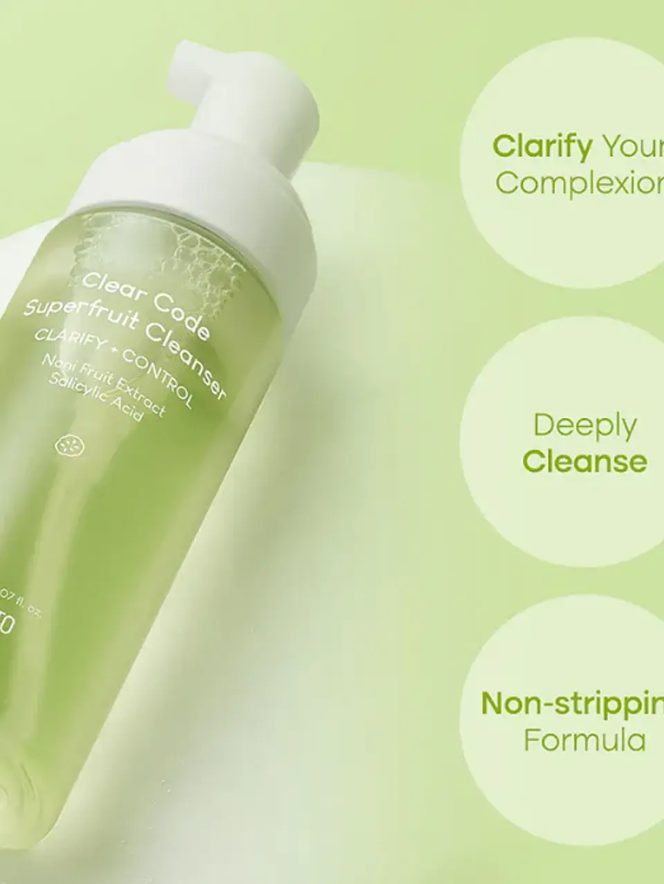 PURITO Clear Code Superfruit Jabón De Limpieza Facial 150ml 3