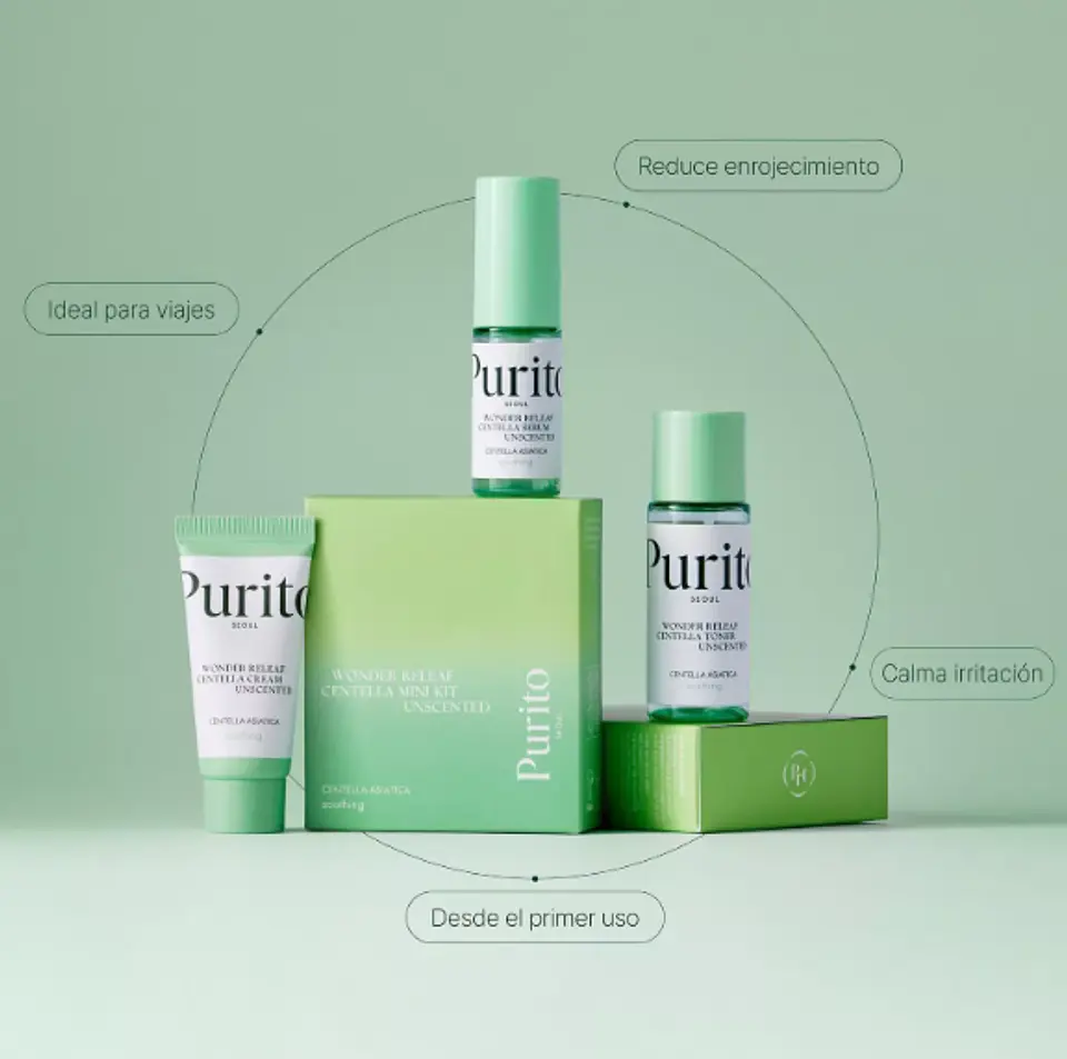 Wonder Releaf Centella Unscented Mini Kit 3 piezas 3
