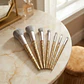Set 7 Brochas Maquillaje Profesional Glitter Dorado - Miniatura 3