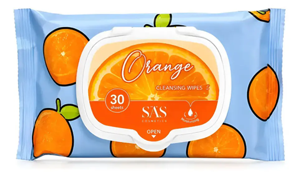 Toallitas Desmaquillantes Aroma Naranja 30u-sas 1