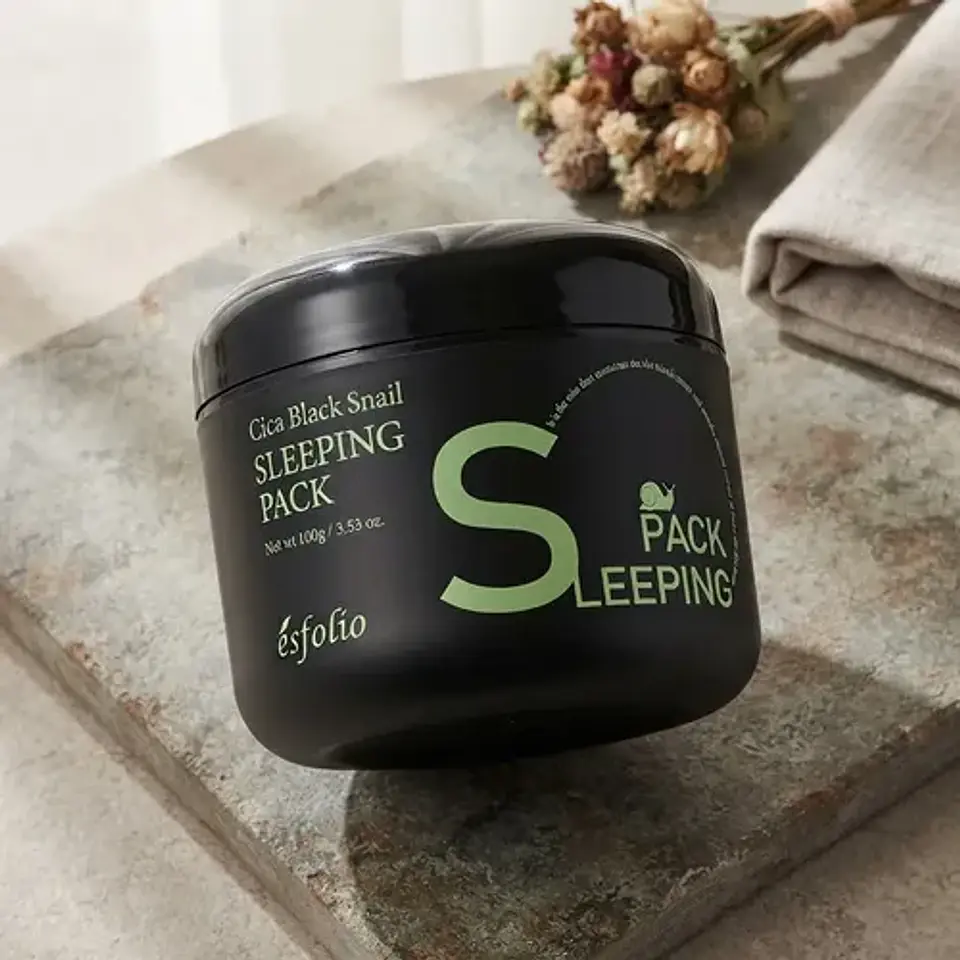 Esfolio Cica Black Snail Sleeping Pack 100g 2