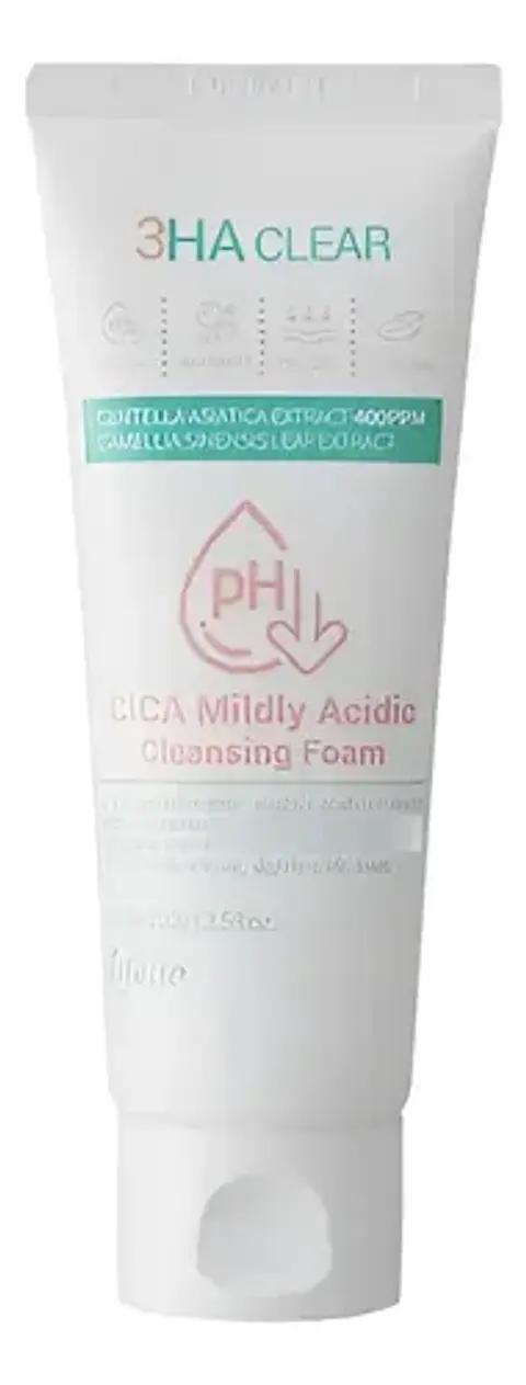 3ha Clear Cica Mildly Acidic Cleansing Foam 100g