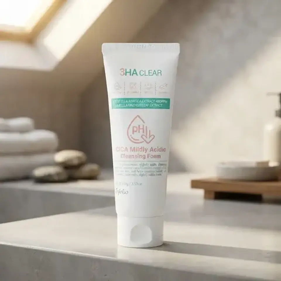 3ha Clear Cica Mildly Acidic Cleansing Foam 100g 3