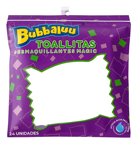 Toallas Desmaquillantes Faciales Bubbaluu Magic 24un