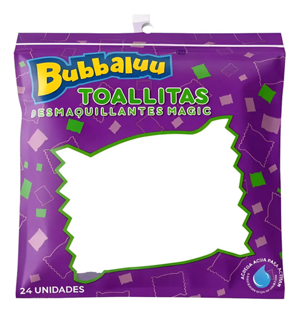 Toallas Desmaquillantes Faciales Bubbaluu Magic 24un 1