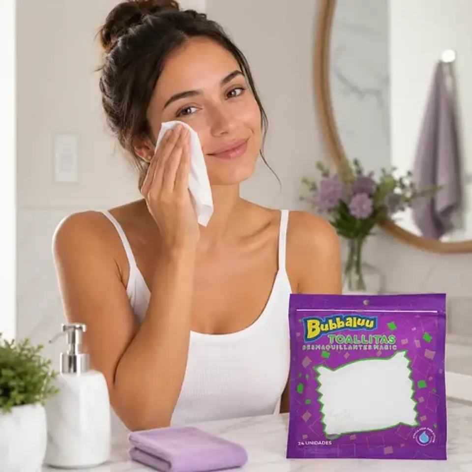 Toallas Desmaquillantes Faciales Bubbaluu Magic 24un 5