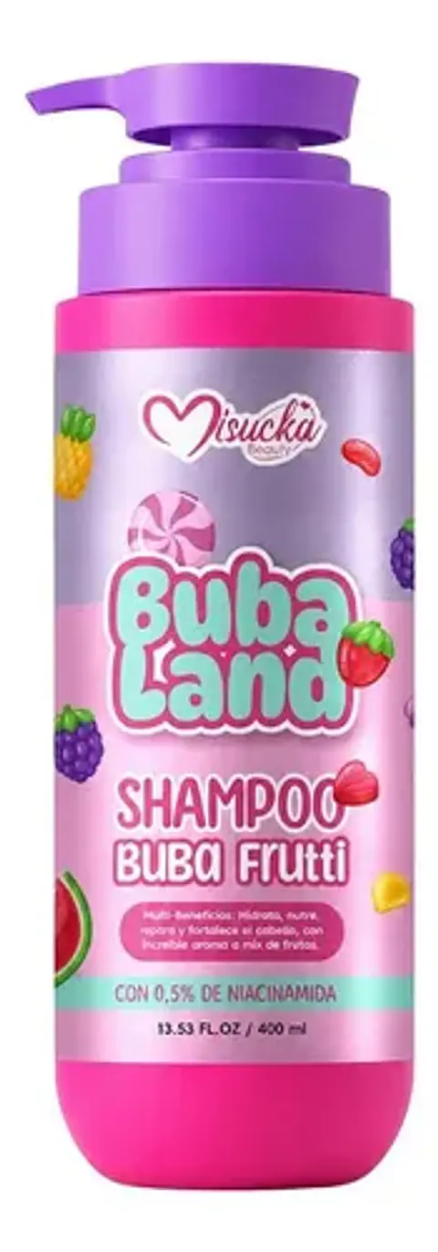 Shampoo Misucka Buba Land Buba Frutti 400ml Niacinamida