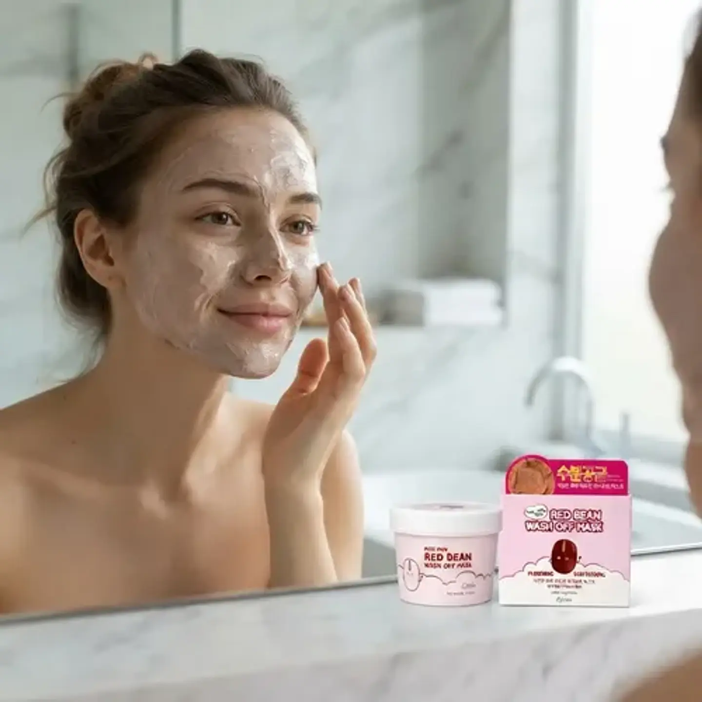 Mascarilla Facial Esfolio Pure Skin Red Bean Wash Off 120g 2