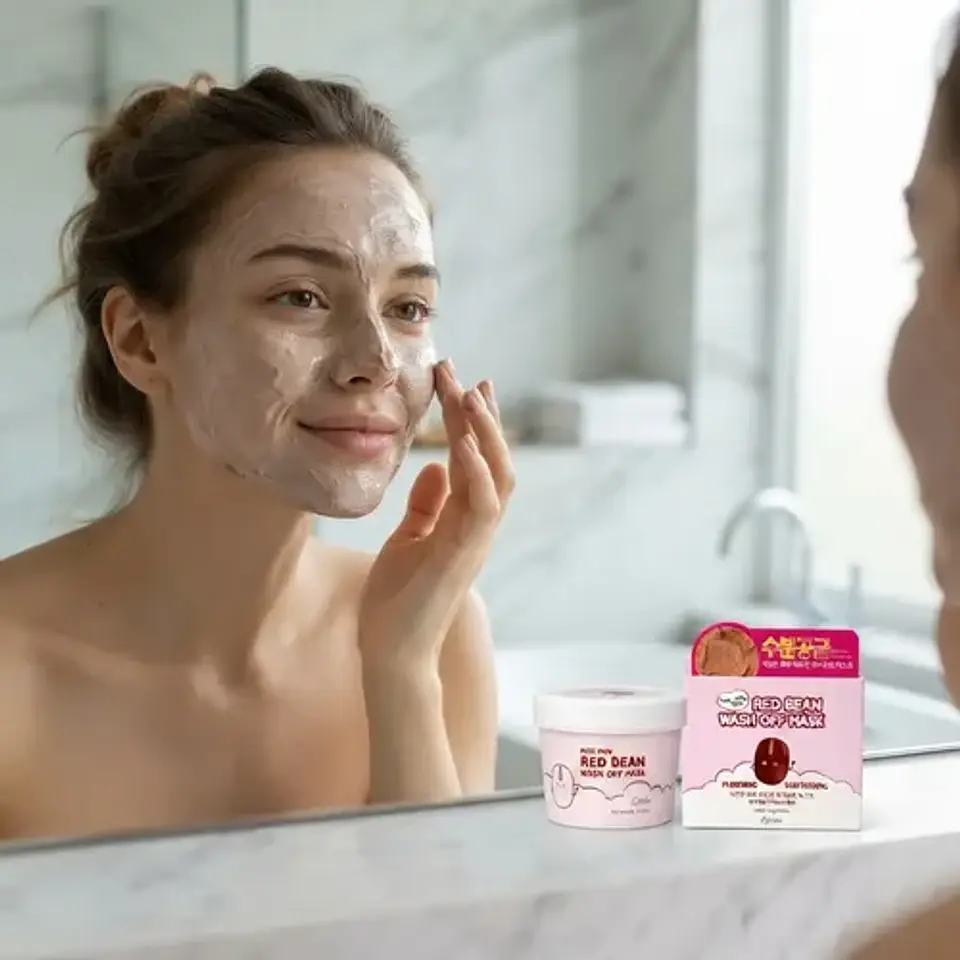 Mascarilla Facial Esfolio Pure Skin Red Bean Wash Off 120g 2