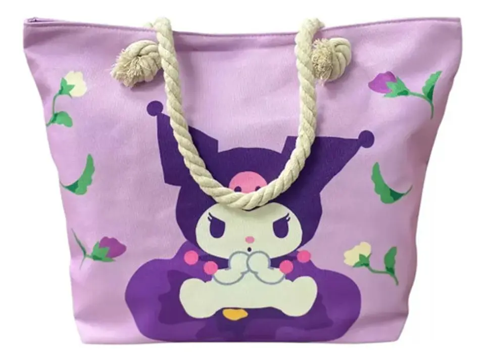 Bolso De Playa Kuromi Verano Original Licencia Sanrio 1