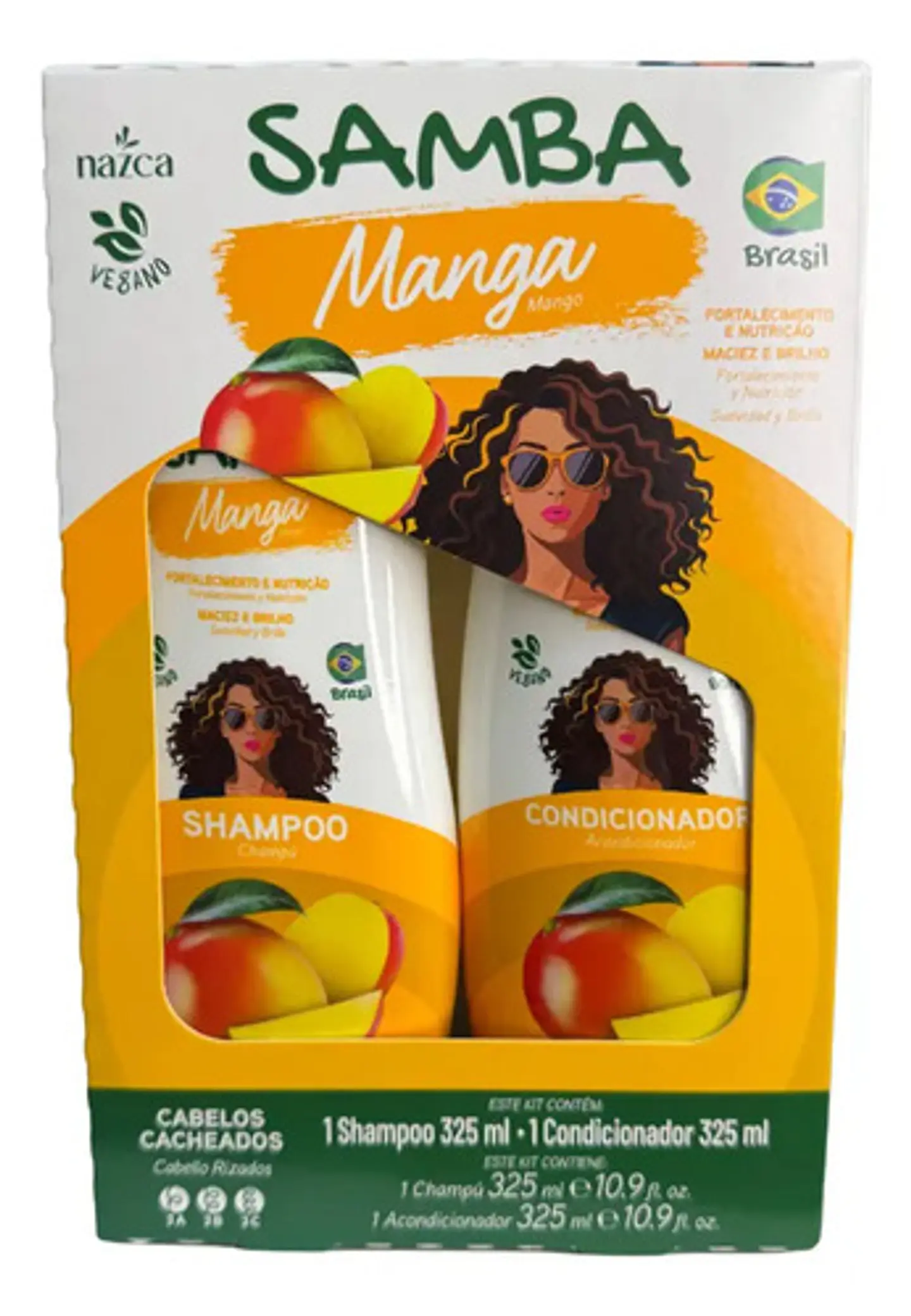 Kit Samba Manga Shampoo Y Acondicionador 325ml Para Cabello 1