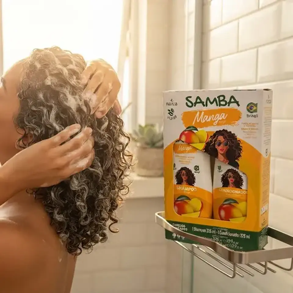Kit Samba Manga Shampoo Y Acondicionador 325ml Para Cabello 2