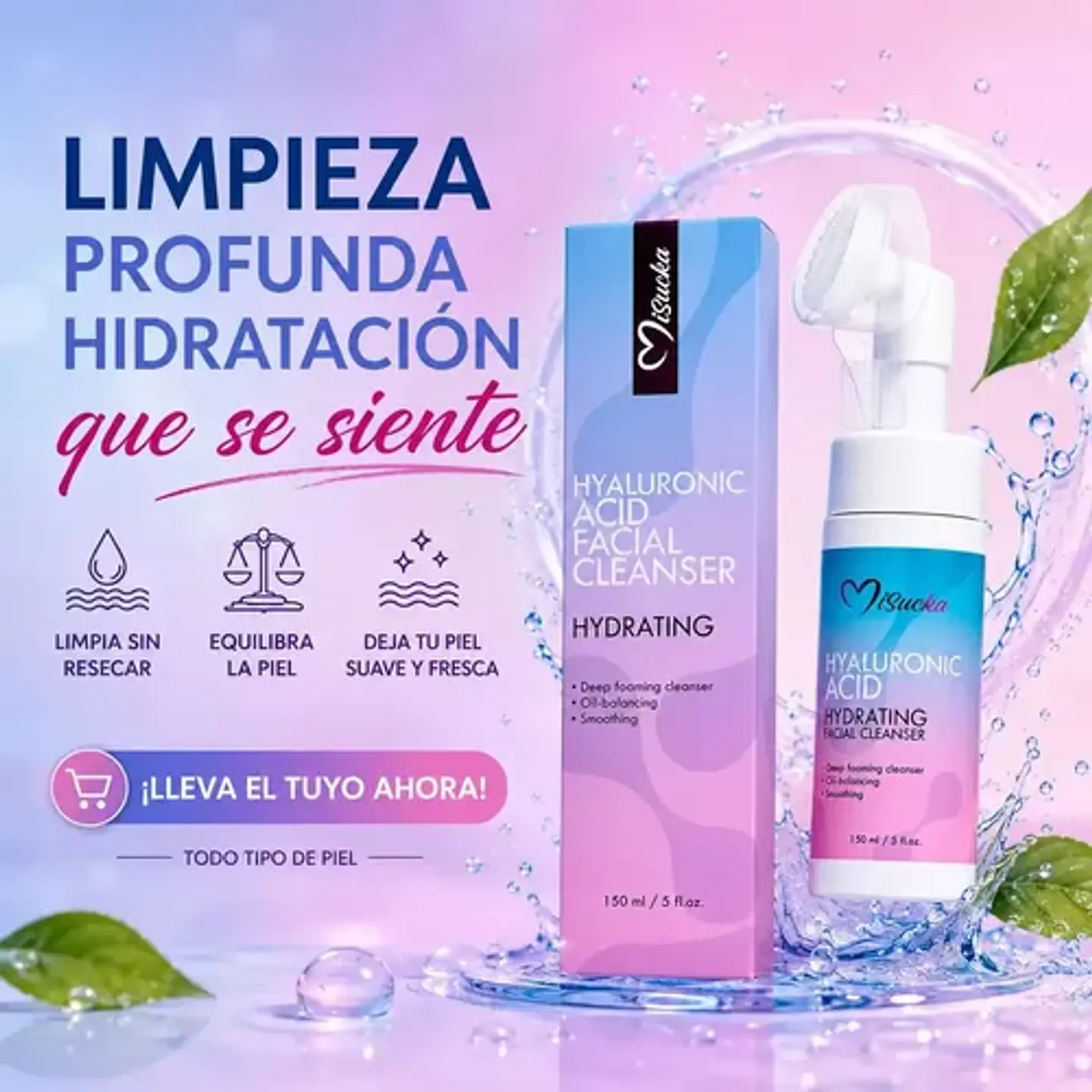 Hyaluronic Acid Facial Cleanser Misucka 2