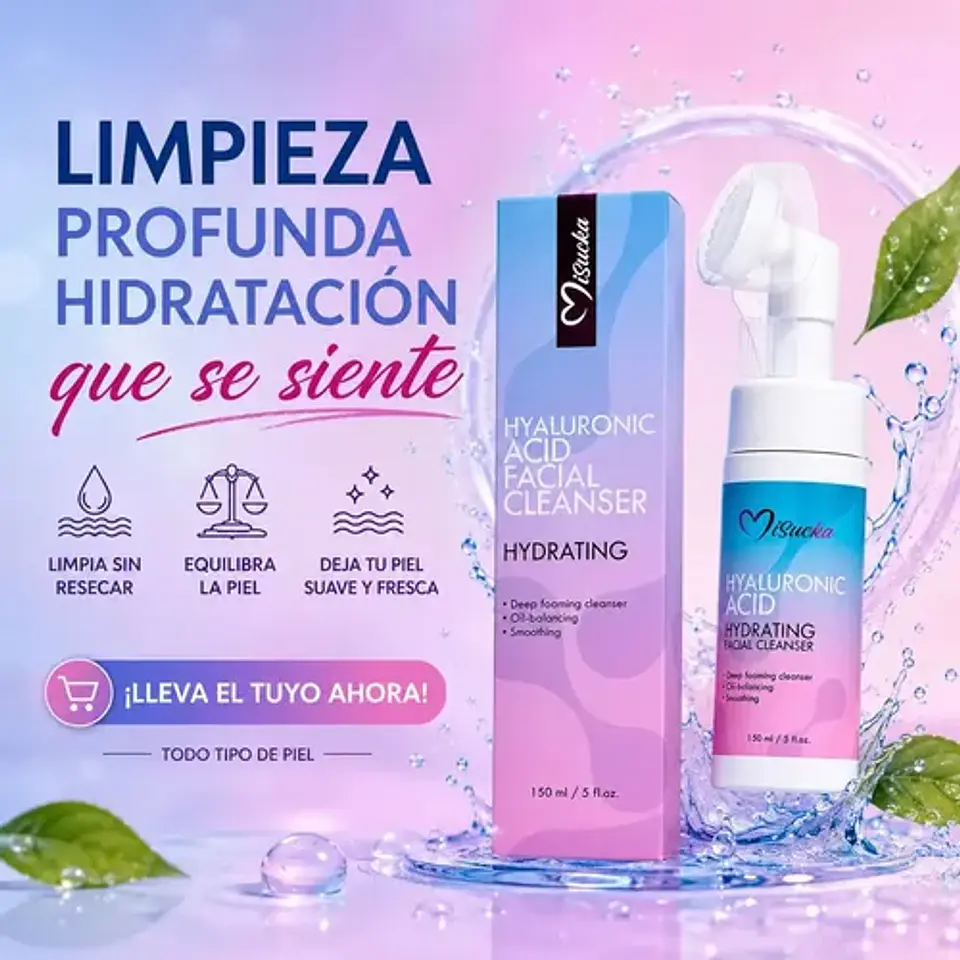 Hyaluronic Acid Facial Cleanser Misucka 2