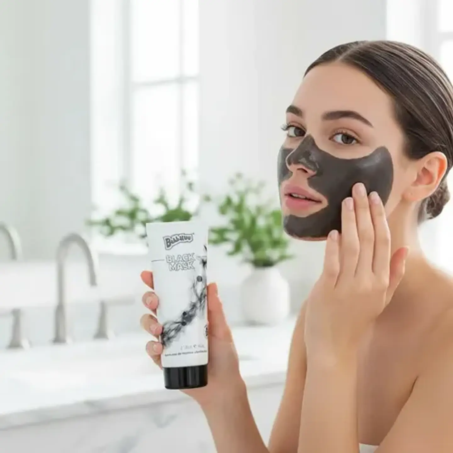 Mascarilla facial para piel Bubbaluu Skincare Mascarilla Facial Para Limpieza Profunda Puntos Negros 4