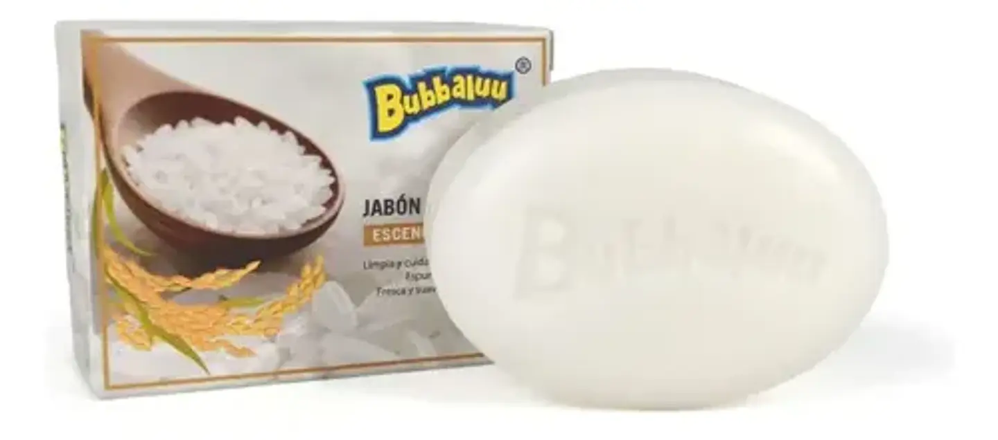 Jabón Aclarante Ubbaluu Esencia De Arroz Blanco 100gr 1