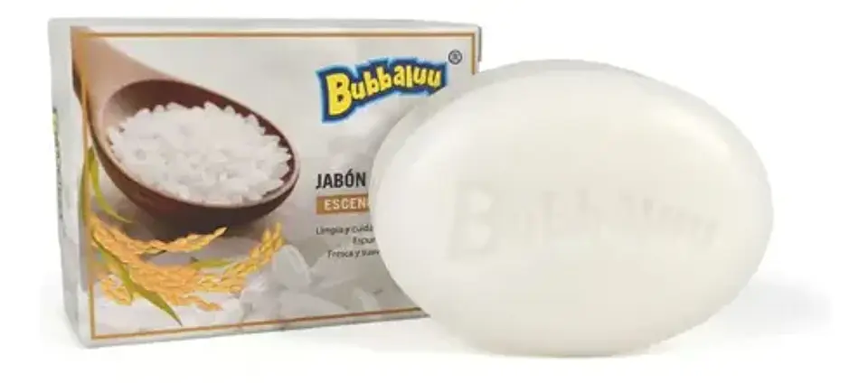 Jabón Aclarante Ubbaluu Esencia De Arroz Blanco 100gr 1