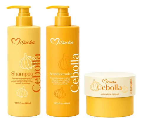 Shampoo Balsamo Y Mascarilla Kit Capilar De Cebolla Misucka