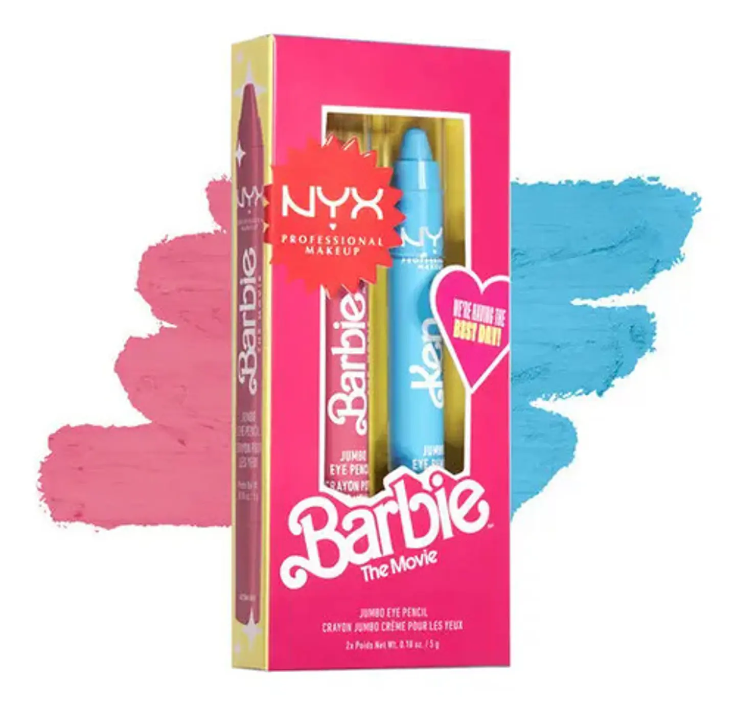 Lápiz delineador de ojos NYX Professional Makeup BARBIE THE MOVIE Kit 2 Jumbo Eye Pencil Barbie The Movie 3